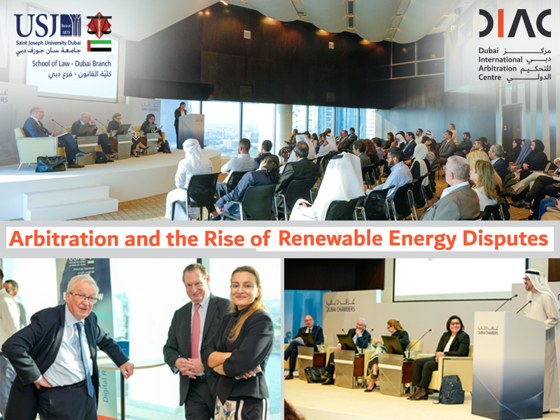 Panel Discussion: Arbitration and the Rise of Renewable Energy Disputes - Saint Joseph University - Dubai
