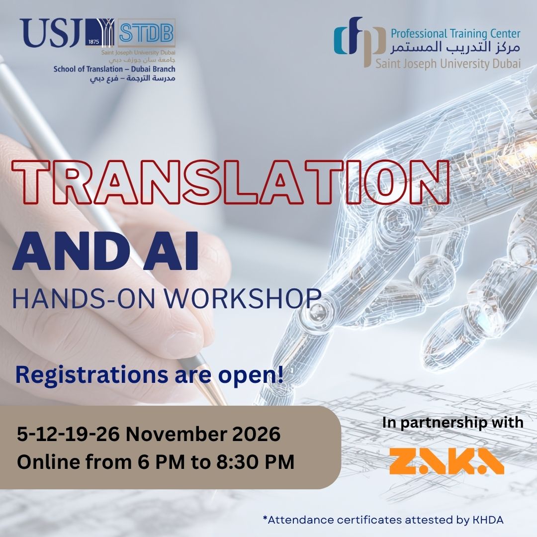 Translation and AI - Saint Joseph University - Dubai